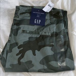 Girlfriend camo khaki pants